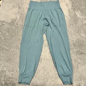 Athleta Salutation Aqua Teal Track Pants Joggers size 1x